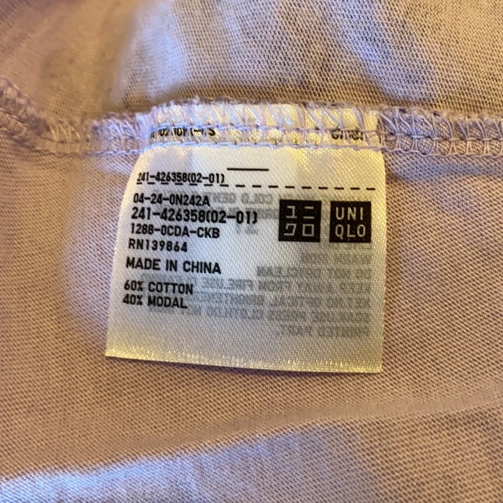 Uniqlo x Anna Sui Women Short Sleeve Tunic Purple - Picture 8 of 9